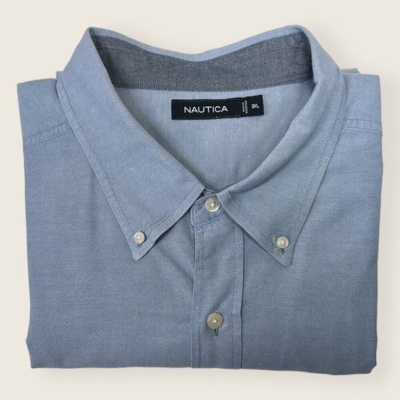 EUC | Náutica | Denim Button Down Shirt | Blue | Size 3XL - Picture 1 of 9